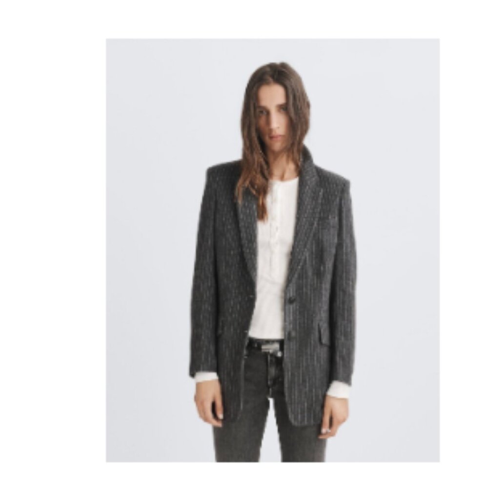 rag & bone Charcoal Pinstripe Blazer